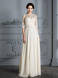 A-Line Chiffon Floor-Length Wedding Dress - Chloe Dress
