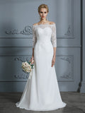 Mermaid Chiffon Train Wedding Dress - Chloe Dress