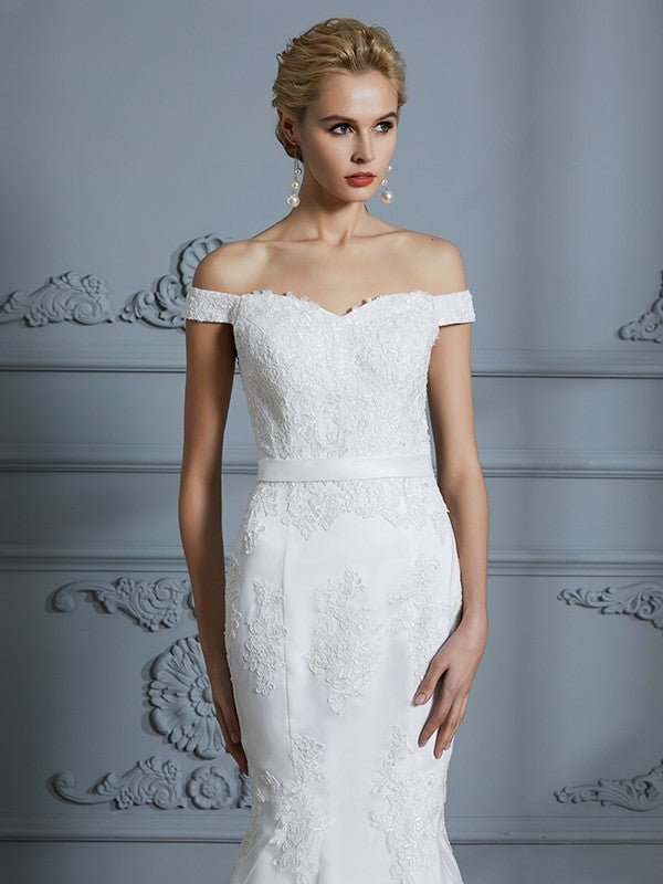 Mermaid Tulle Sleeveless Train Wedding Dress - Chloe Dress