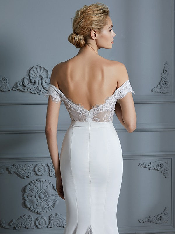 Mermaid Chiffon Sleeveless Train Wedding Dress - Chloe Dress