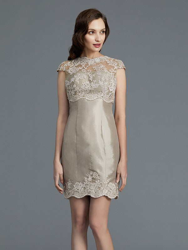Sheath Sleeveless Applique Knee-Length Dress - Chloe Dress