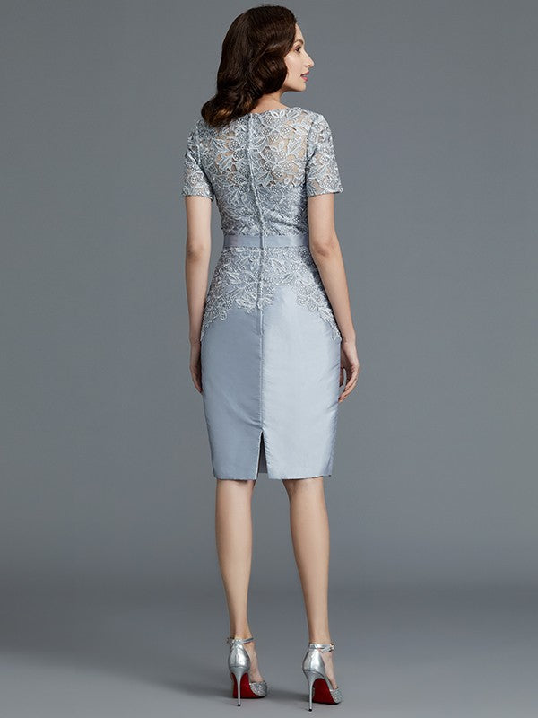 Sheath Short Sleeve Mini Dress - Chloe Dress