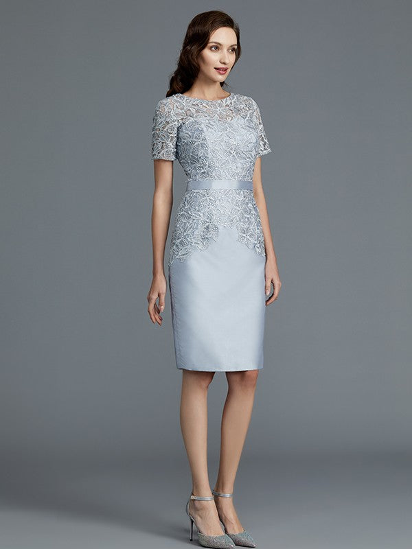 Sheath Short Sleeve Mini Dress - Chloe Dress