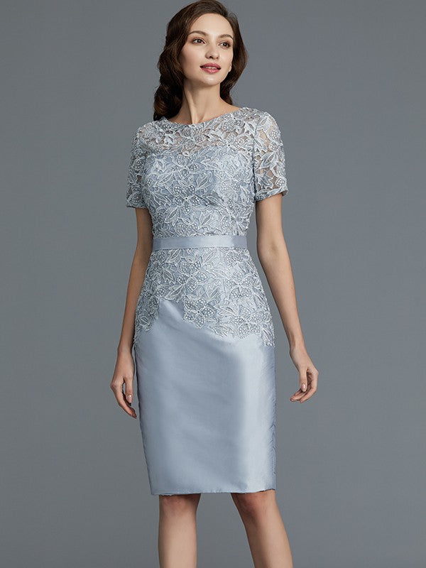 Sheath Short Sleeve Mini Dress - Chloe Dress