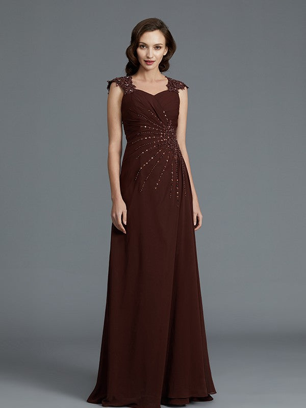 A-Line Sweetheart Chiffon Sleeveless Floor-Length Dress - Chloe Dress