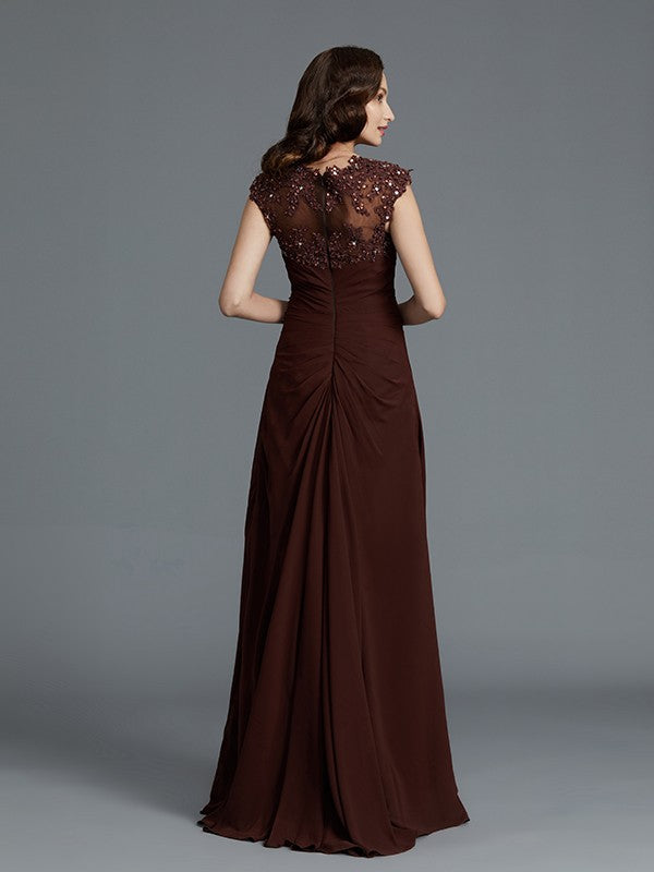 A-Line Sweetheart Chiffon Sleeveless Floor-Length Dress - Chloe Dress