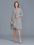 A-Line Chiffon Sleeveless Ruffled Knee-Length Dress - Chloe Dress