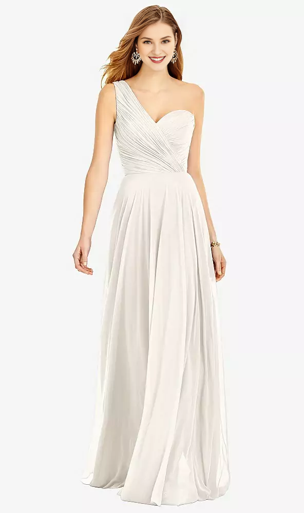 One-Shoulder Chiffon Floor-Length Prom Dress - Chloe Dress