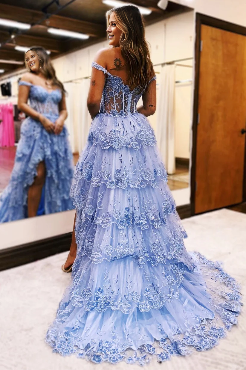 Ball Gown Off-Shoulder Sequin Party Gown - Chloe Dress