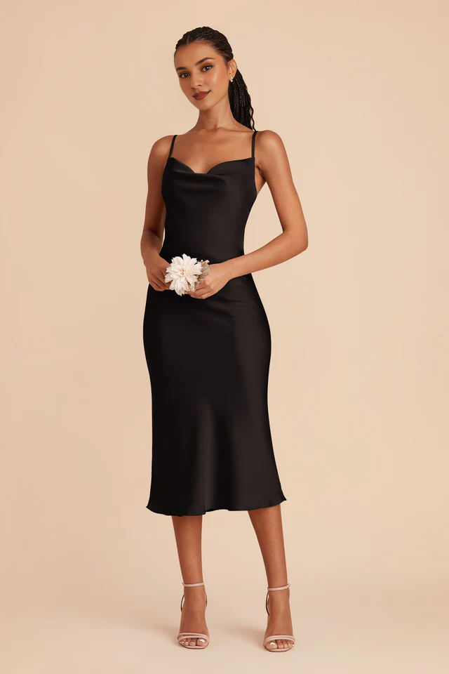 Zipper Back Pleated Wedding Dress - Chloe Dress