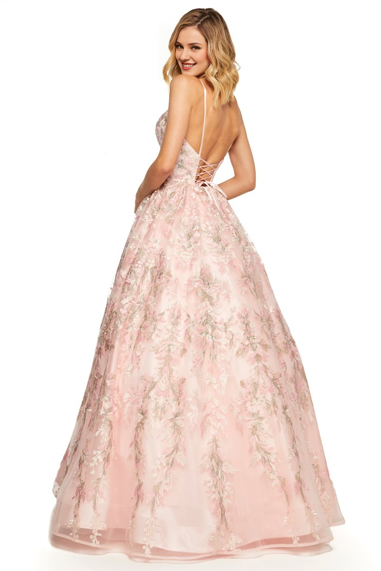A-Line V-Neck Lace Applique Floor-Length Evening Dress - Chloe Dress