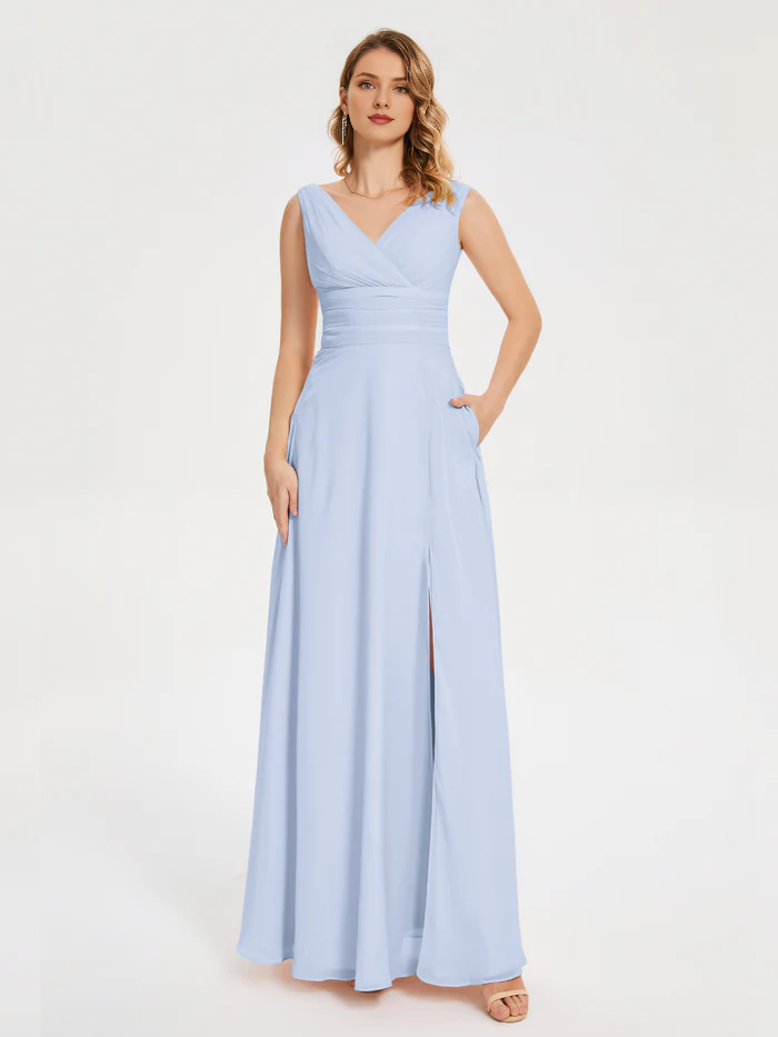 V-Neck Mini Wedding Dress - Chloe Dress