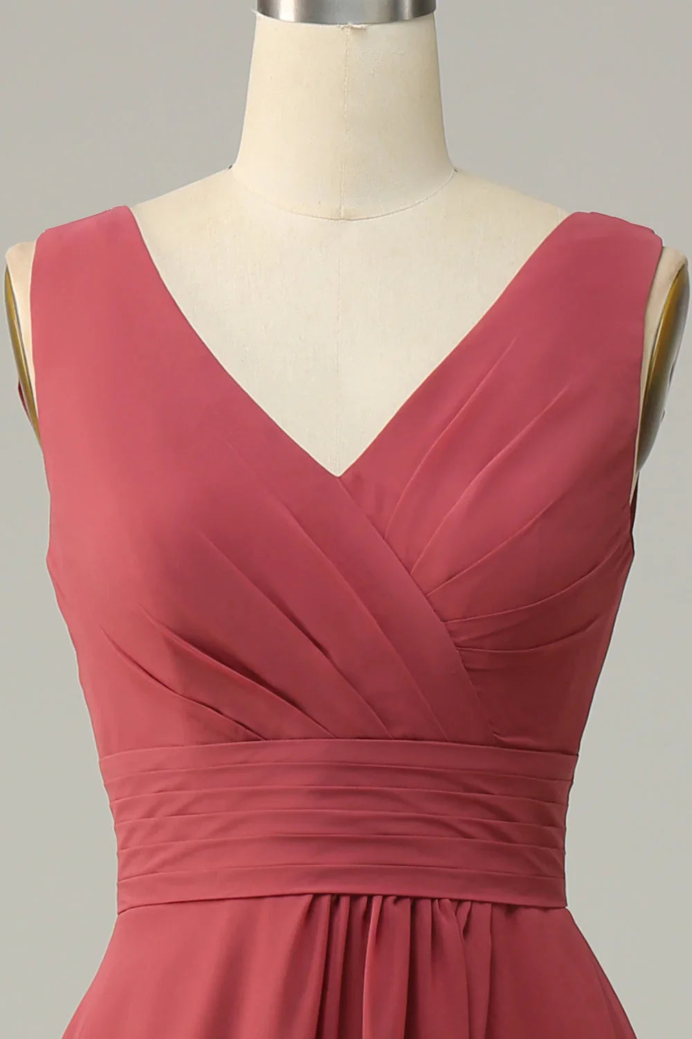 V-Neck Chiffon Sleeveless Wedding Dress - Chloe Dress