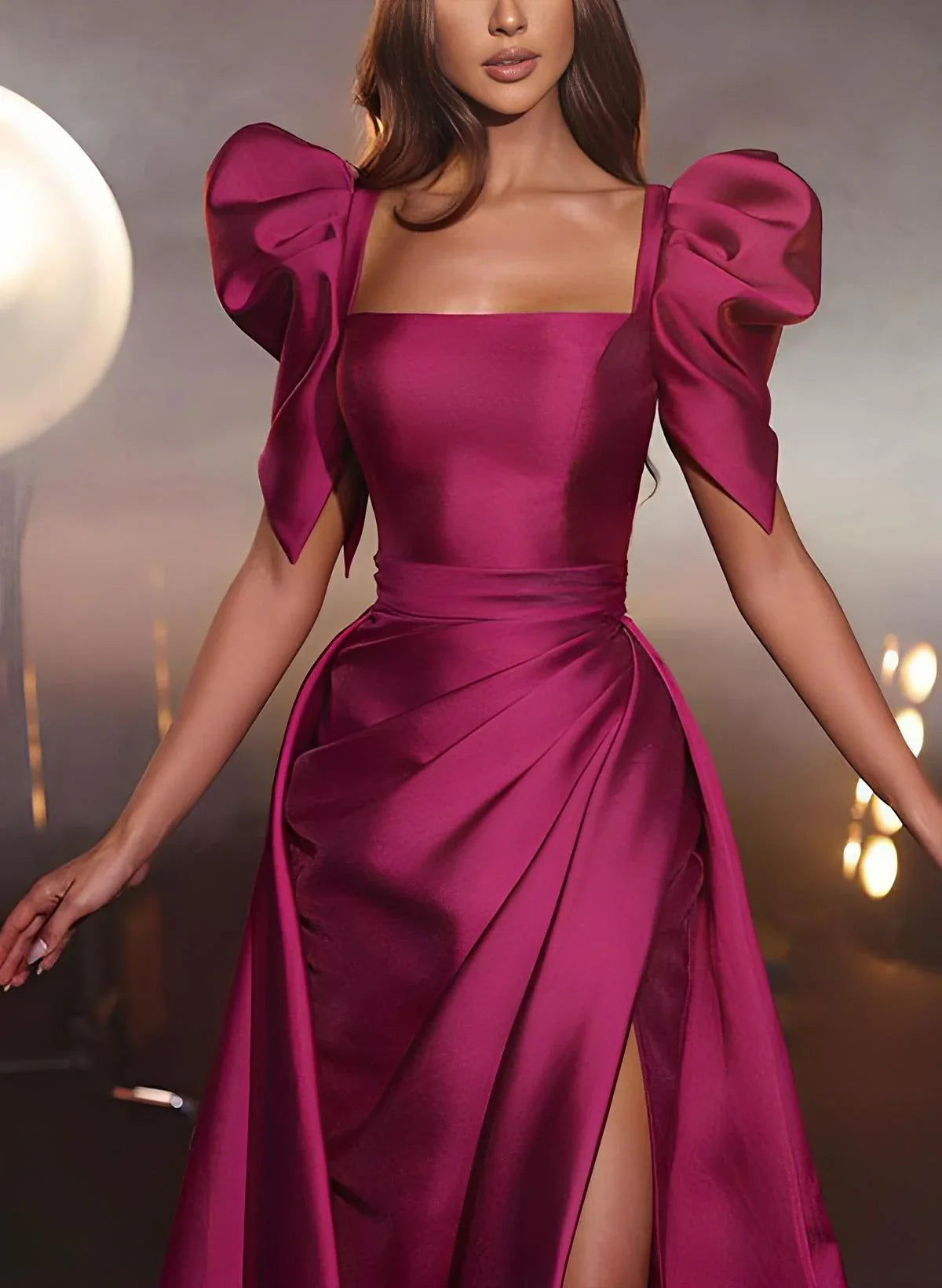 Princess Square Neck Floor-Length Prom Dress - Chloe Dress