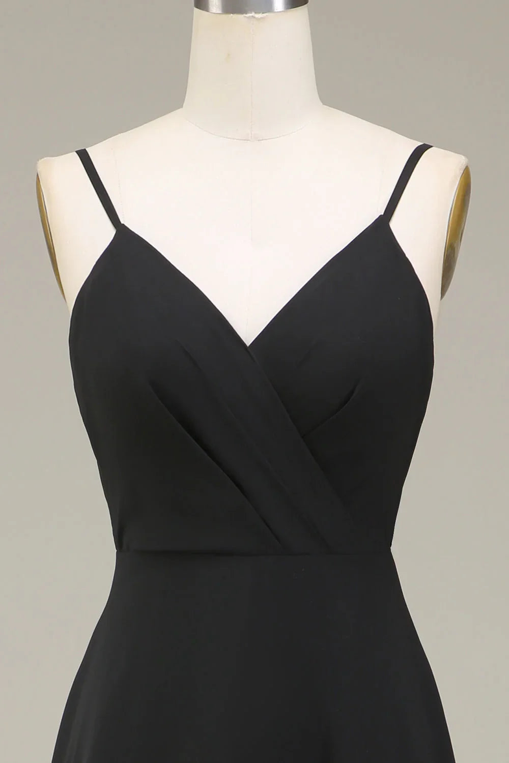 Black A-Line Chiffon Wedding Dress - Chloe Dress