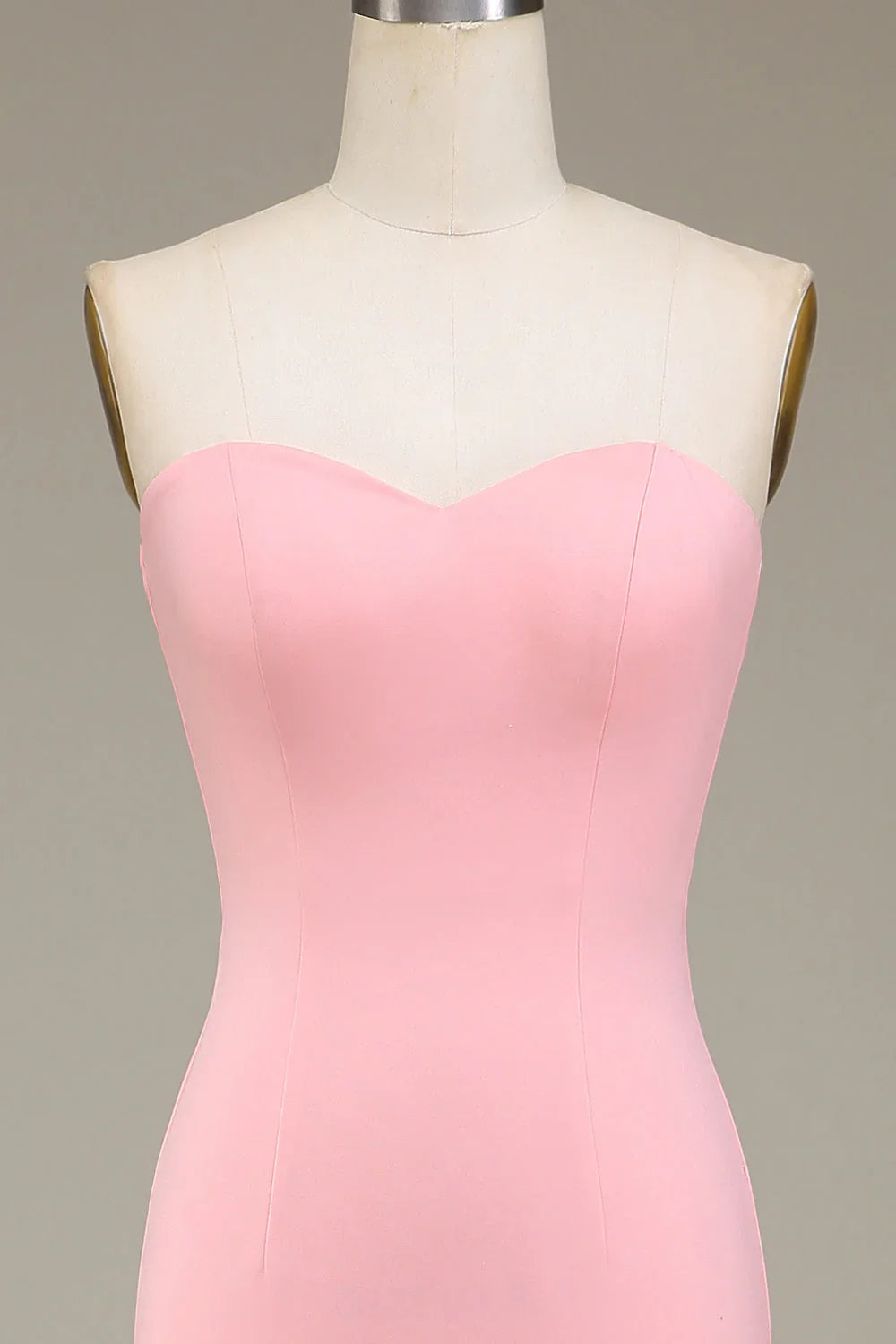 Pink Mermaid Sweetheart Satin Wedding Dress - Chloe Dress