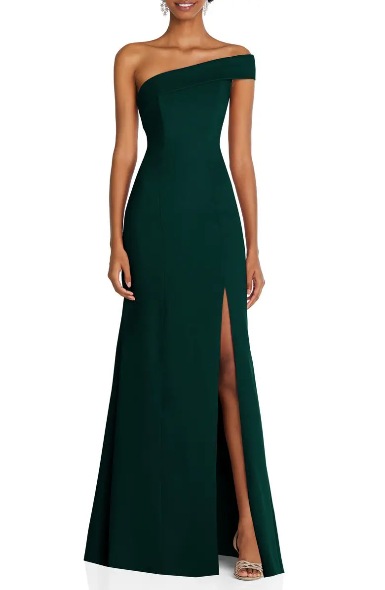 One-Shoulder Floor-Length Evening Dress - Chloe Dress