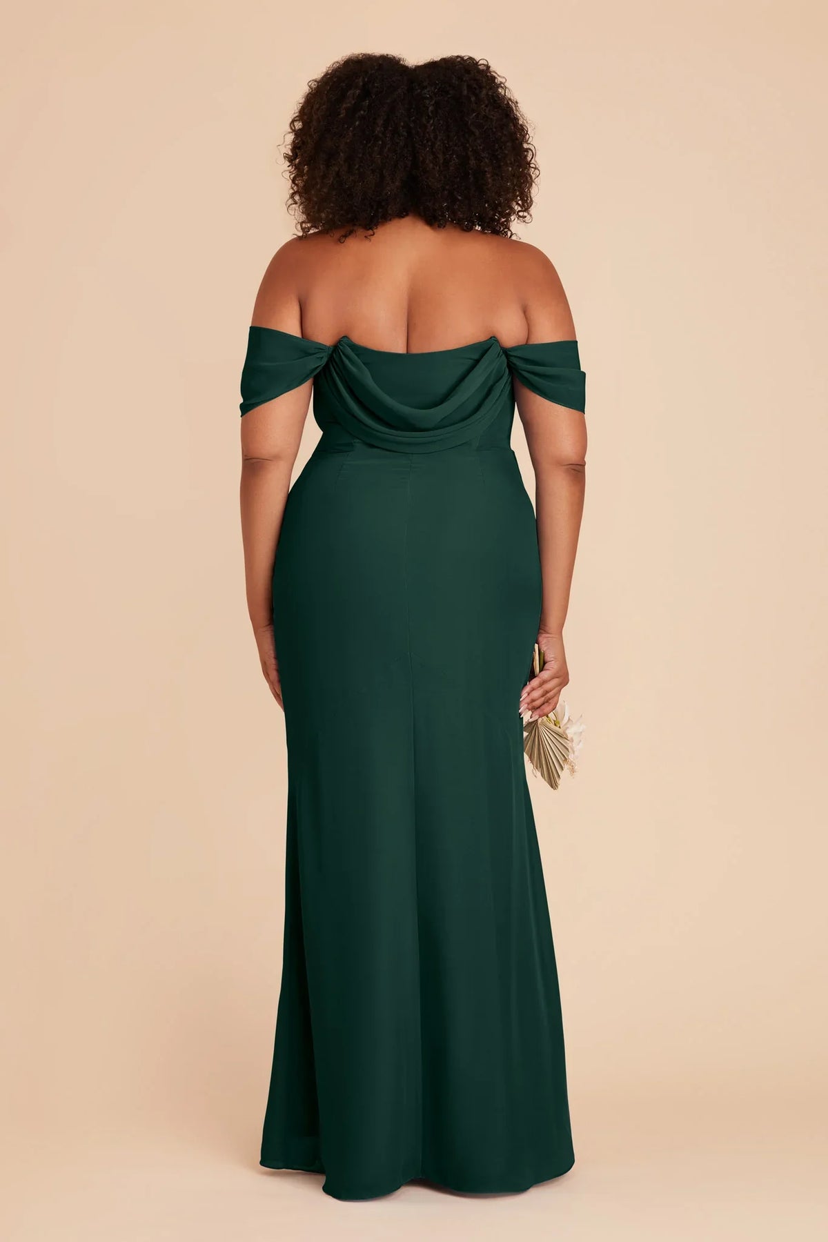 Mermaid Strapless Chiffon Sleeveless High Slit Floor-Length Wedding Dress - Chloe Dress