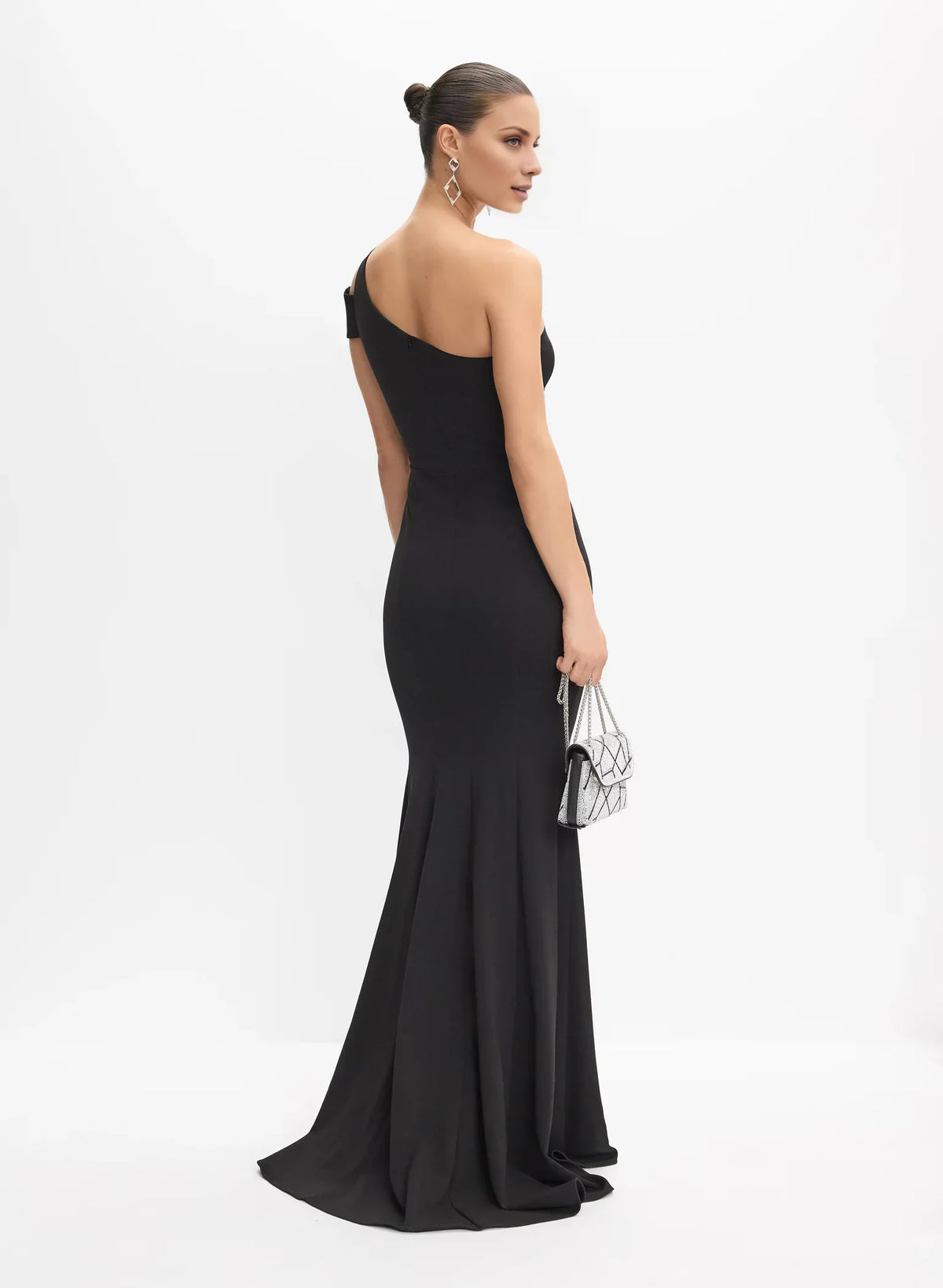 Mermaid One-Shoulder Sleeveless Asymmetric Floor-Length Evening Dress - Chloe Dress
