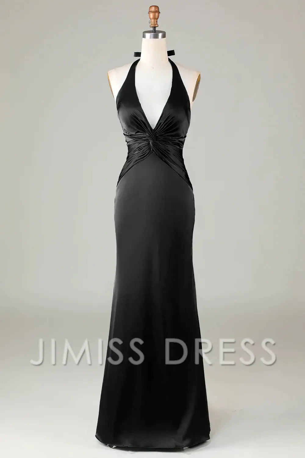 Green Mermaid Satin Sleeveless Floor-Length Wedding Dress - Chloe Dress