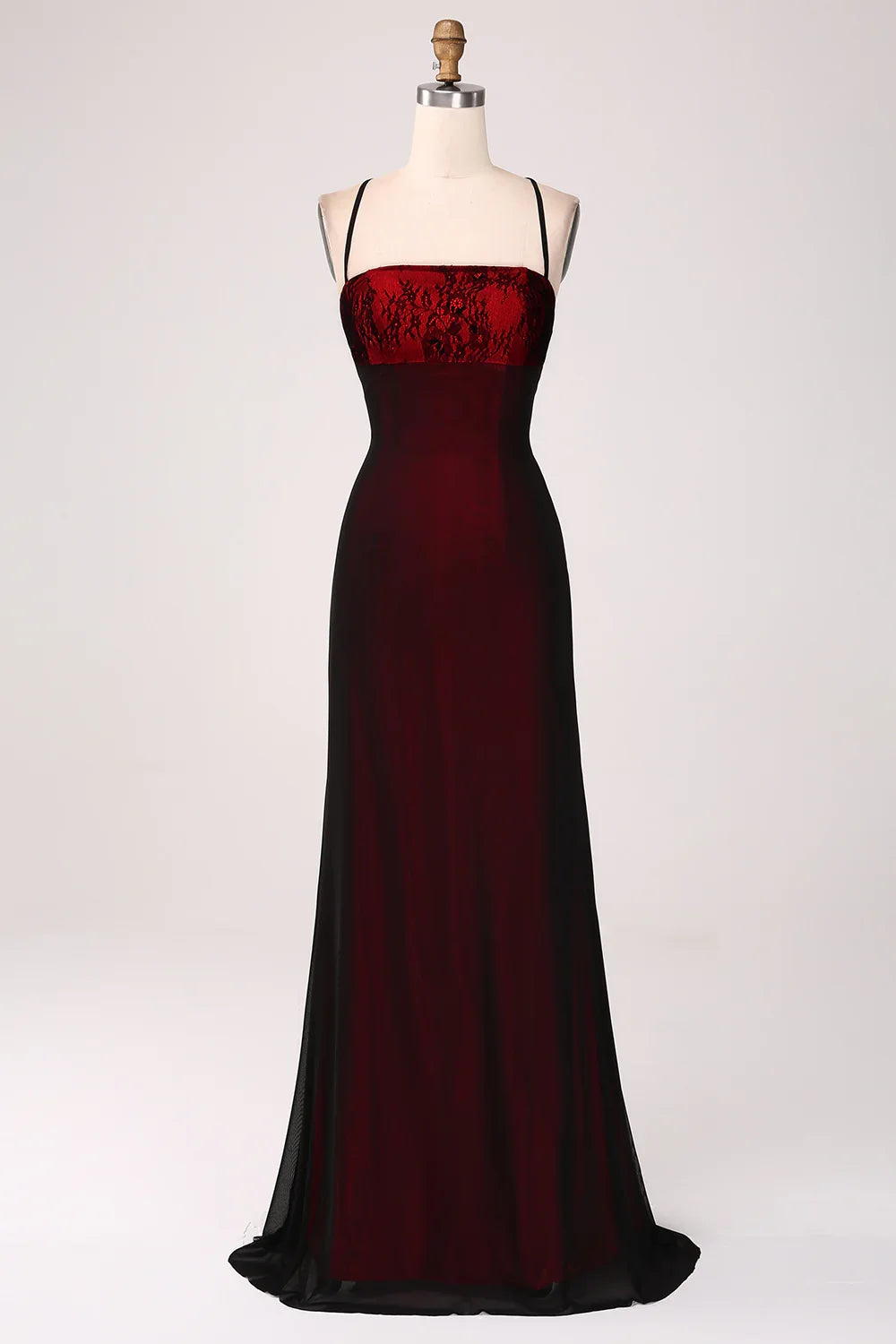 Black Backless Floor-Length Wedding Dress - Chloe Dress
