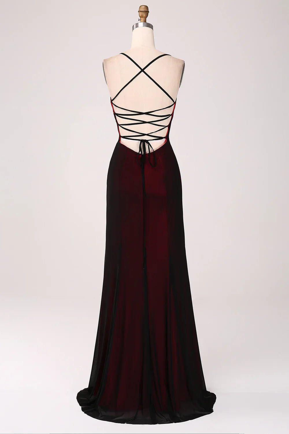 Black Backless Floor-Length Wedding Dress - Chloe Dress