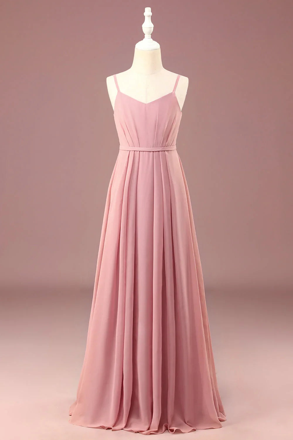 Grey A-Line Chiffon Pleated Wedding Dress - Chloe Dress