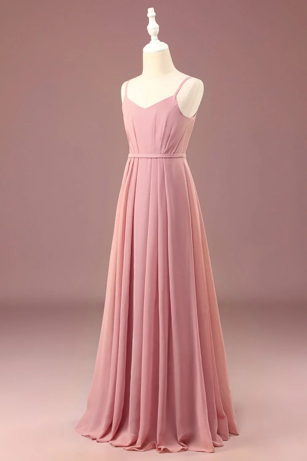 Grey A-Line Chiffon Pleated Wedding Dress - Chloe Dress