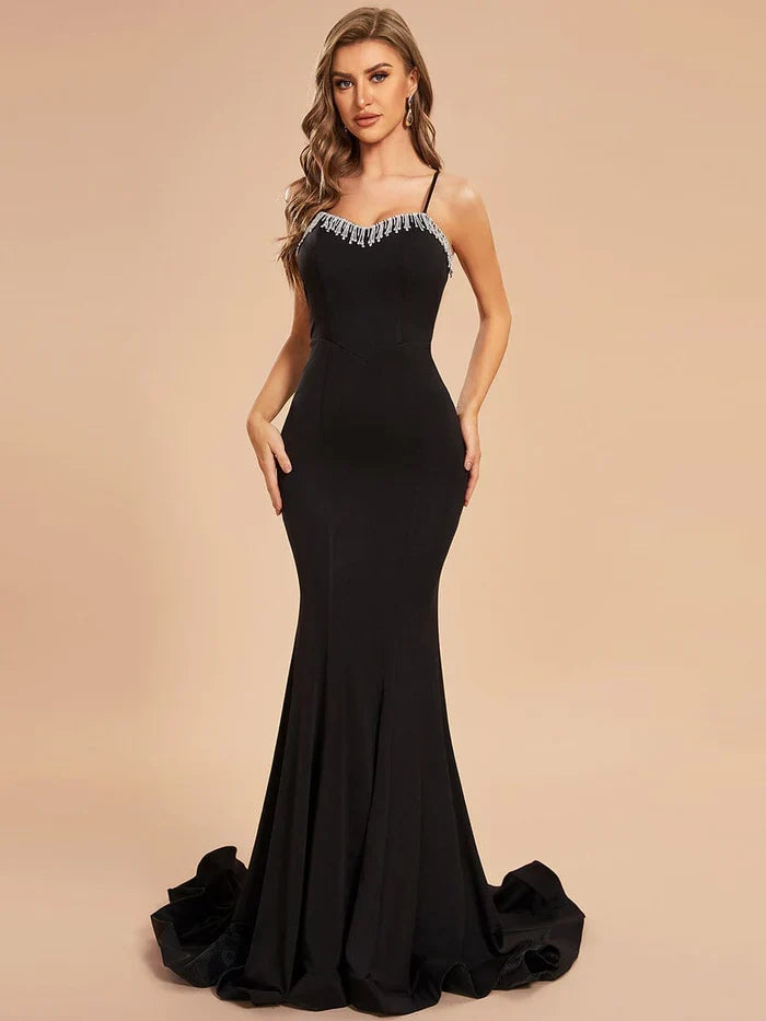 Mermaid Spaghetti Strap Prom Dress - Chloe Dress