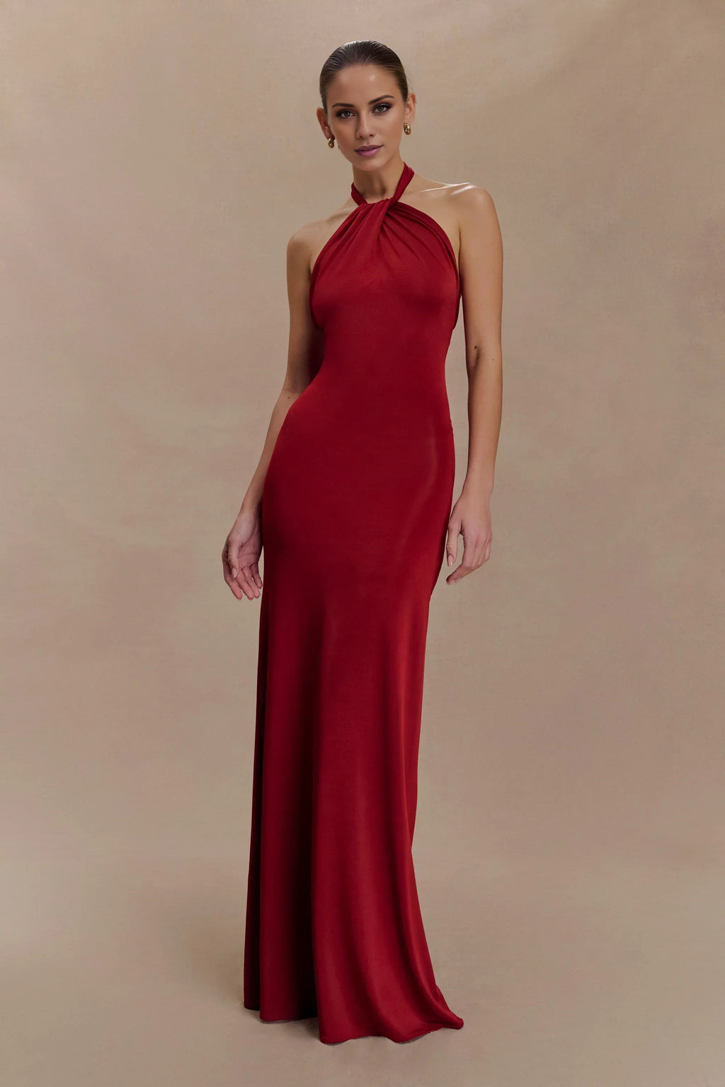 Halter Sleeveless Floor-Length Evening Dress - Chloe Dress