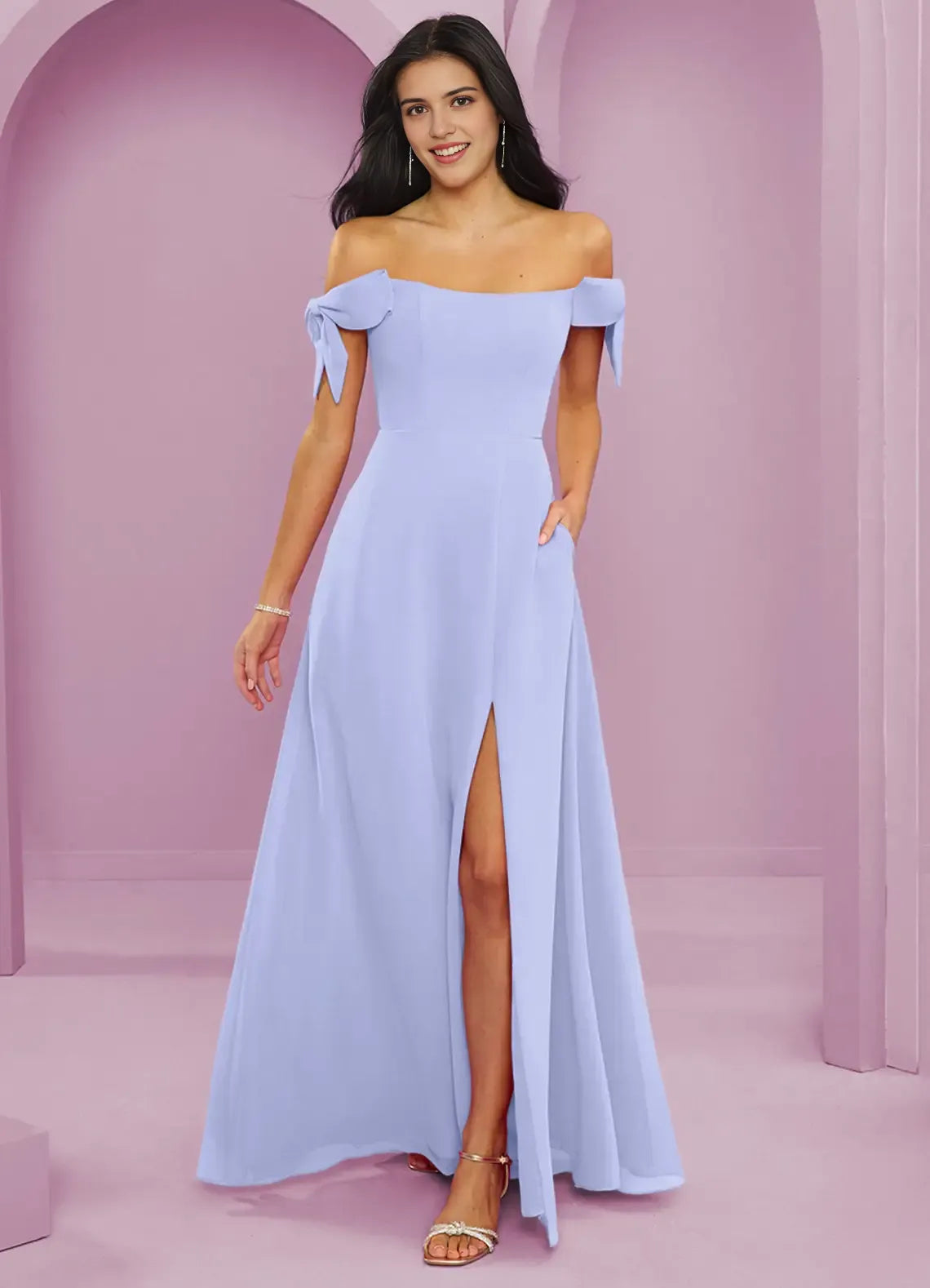 A-Line Floor-Length Wedding Dress - Chloe Dress