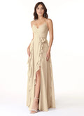 A-Line V-Neck Sleeveless Floor-Length Wedding Dress - Chloe Dress