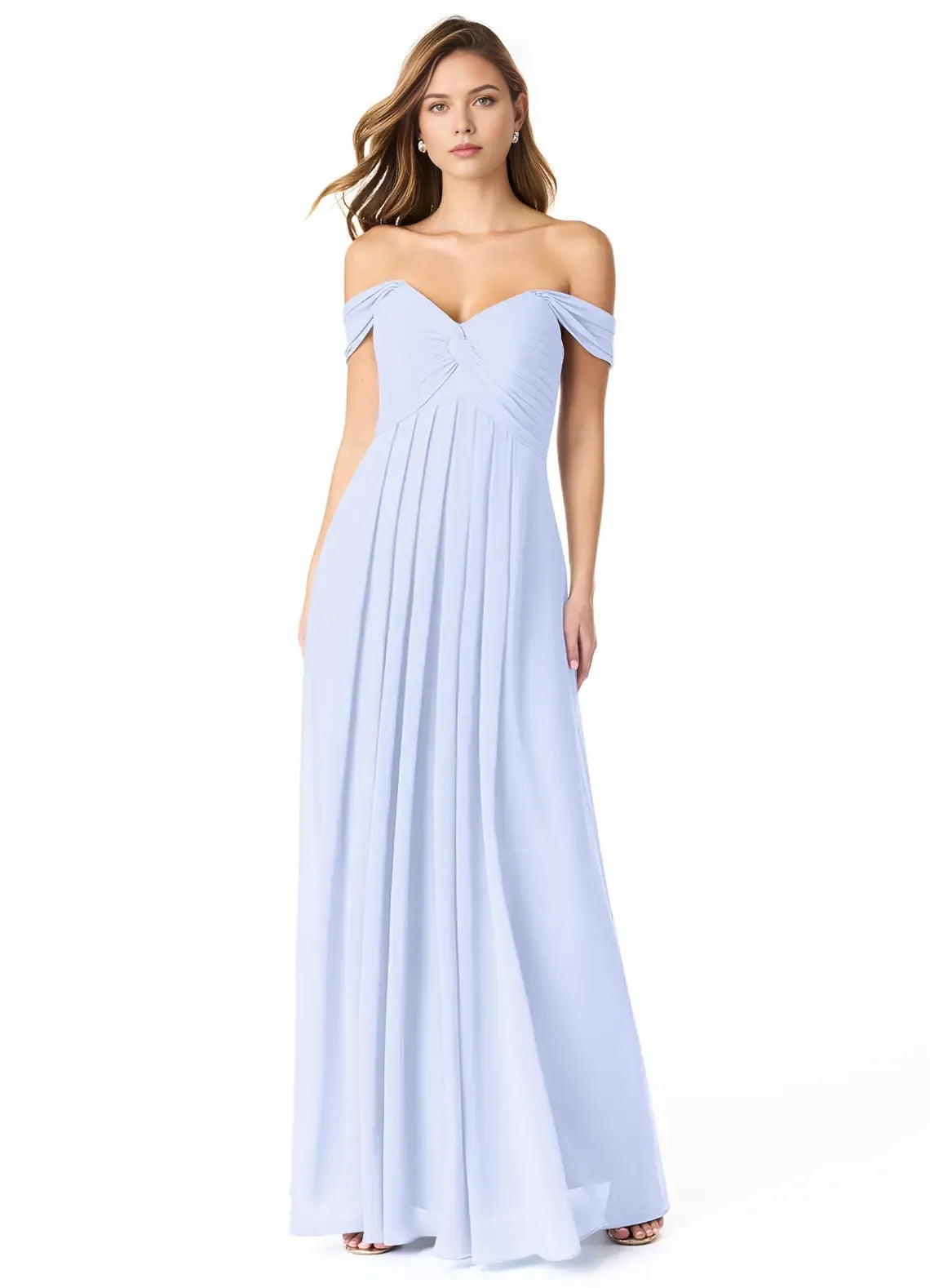 A-Line Sleeveless Open Back Floor-Length Wedding Dress - Chloe Dress