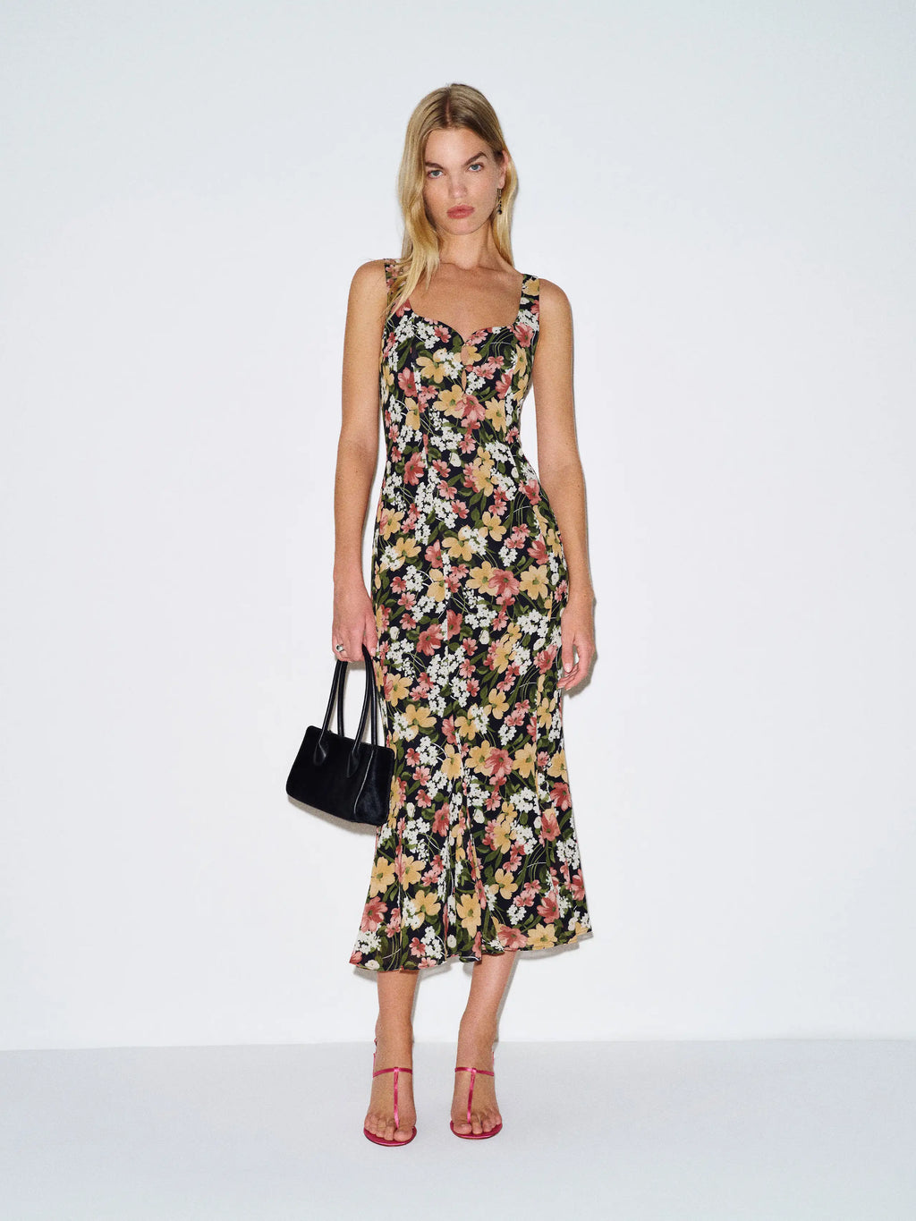Mermaid Sweetheart Satin Midi Prom Dress - Chloe Dress
