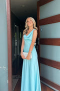 Mermaid One-Shoulder Satin Floor-Length Evening Dress - Chloe Dress