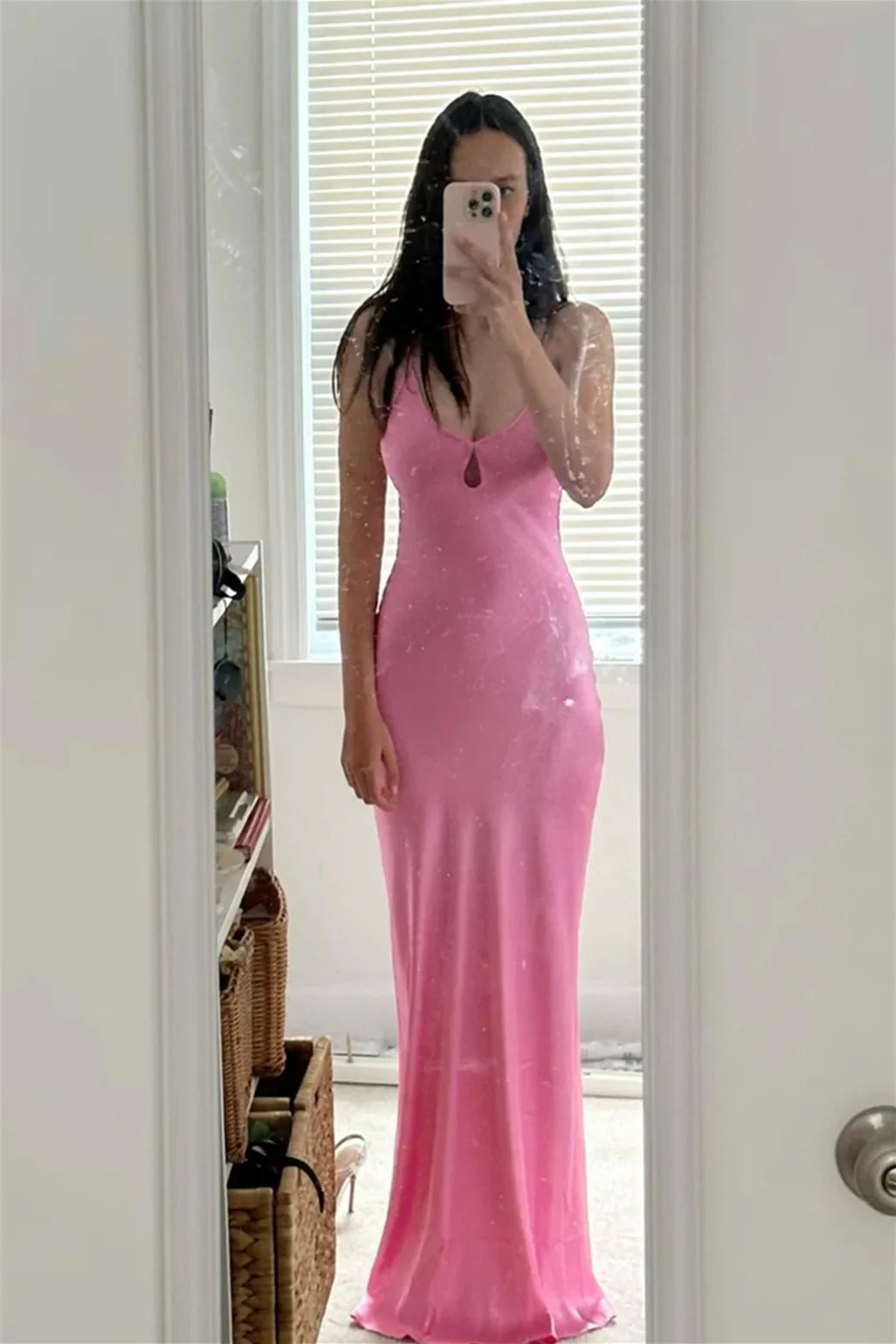 Mermaid V-Neck Floor-Length Evening Dress - Chloe Dress