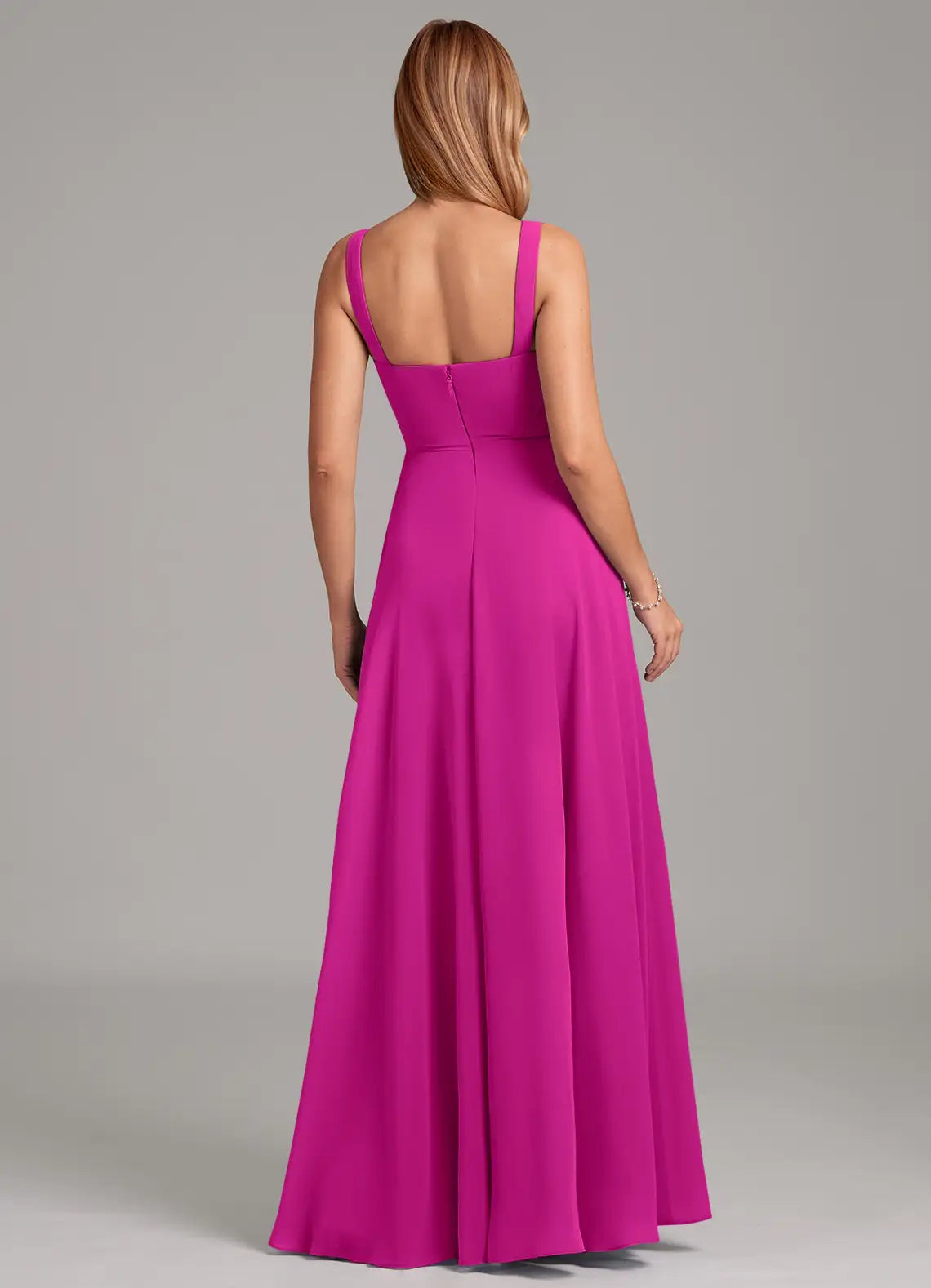 Square Neck Floor-Length Wedding Dress - Chloe Dress