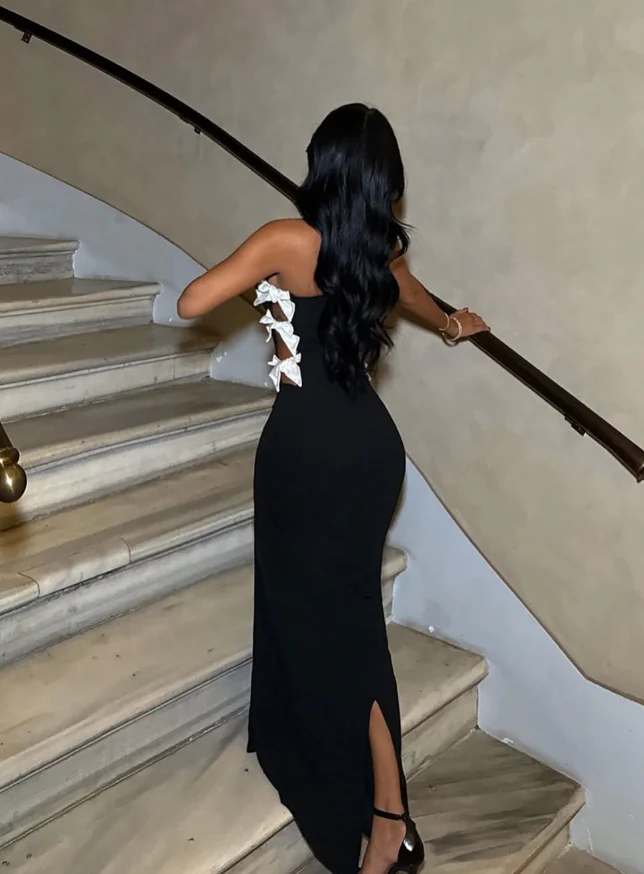Mermaid Strapless Cutout Floor-Length Evening Dress - Chloe Dress