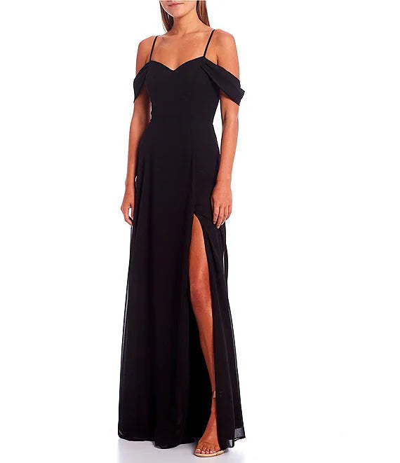 Sweetheart Chiffon High Slit Prom Dress - Chloe Dress