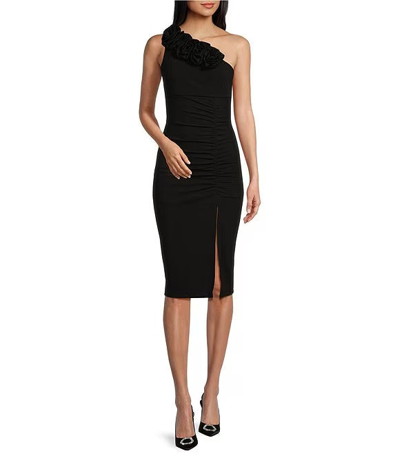 One-Shoulder High Slit Prom Dress - Chloe Dress
