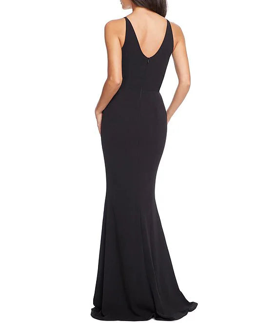 V-Neck Sleeveless High Slit Prom Dress - Chloe Dress