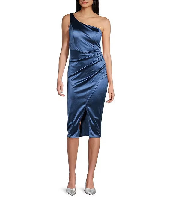 One-Shoulder Wrap Prom Dress - Chloe Dress