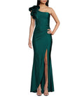 One-Shoulder High Slit Evening Dress - Chloe Dress