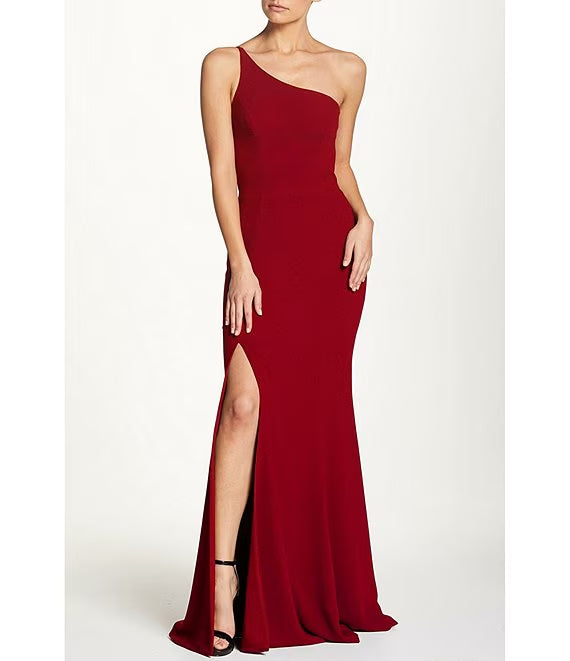 One-Shoulder Sleeveless High Slit Prom Dress - Chloe Dress