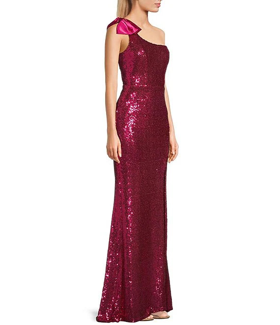 Sequin High Slit Prom Dress - Chloe Dress