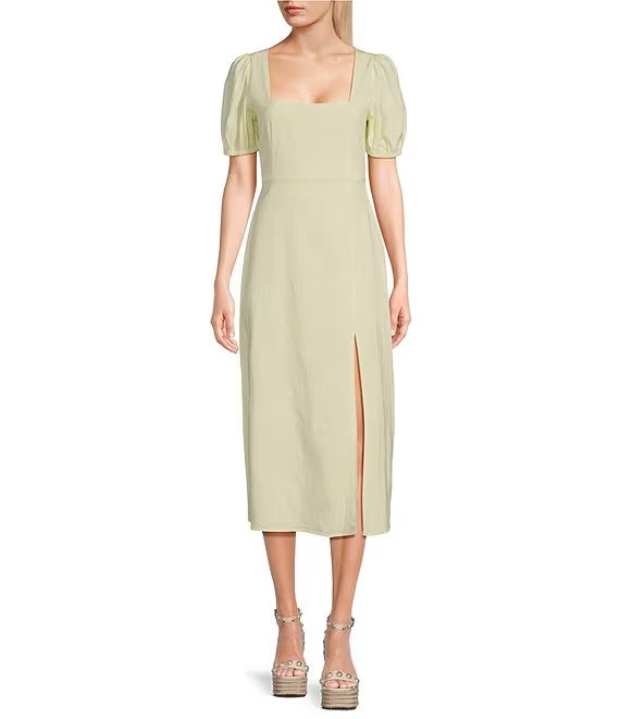 Short Sleeve High Slit Mini Prom Dress - Chloe Dress