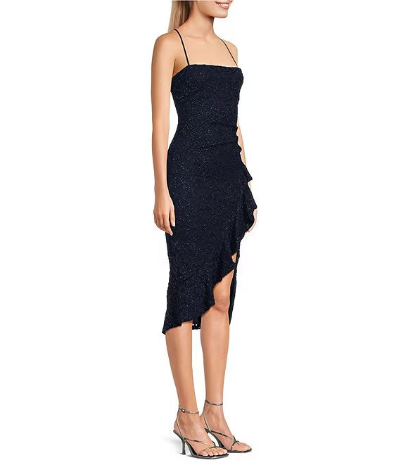 Lace Ruffled Prom Dress - Chloe Dress