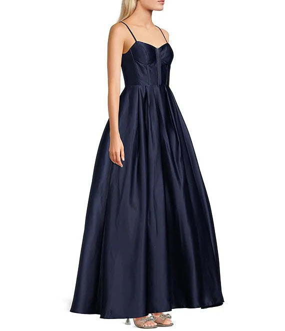 V-Neck Satin Prom Dress - Chloe Dress