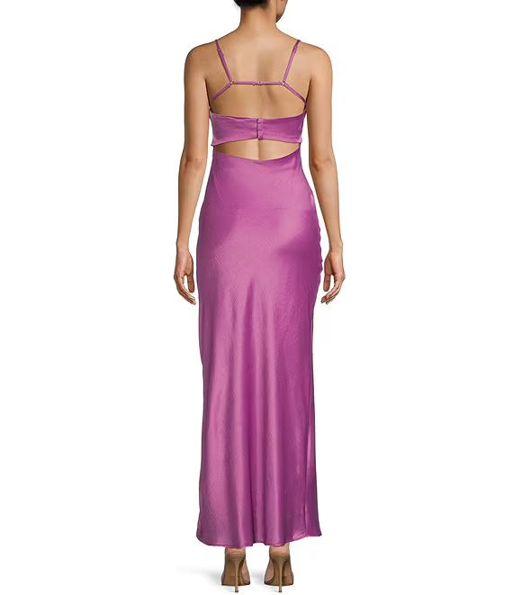 Satin Prom Dress - Chloe Dress
