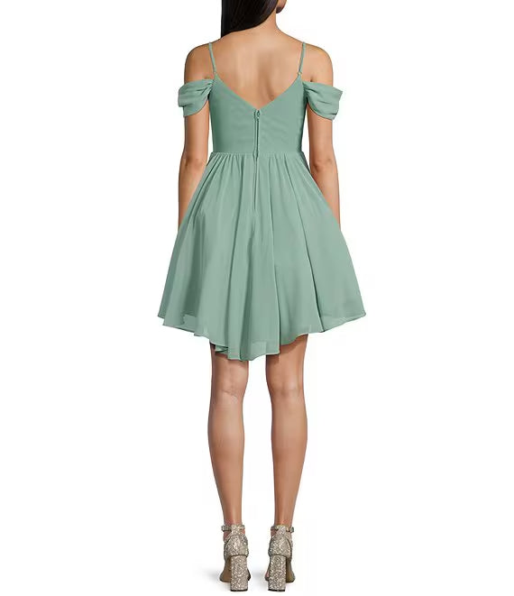 Off-Shoulder Prom Dress - Chloe Dress